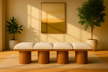 Load image into Gallery viewer, Pavilion - 4 Piece Modular Bench With Brown Base
