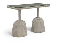 Load image into Gallery viewer, Seacrest - Tempered Glass Top And Wicker Outdoor Patio Bar Height Table

