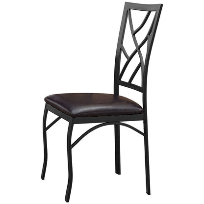 Sanford - 5 Piece Dining Table Set - Royal Mahogany
