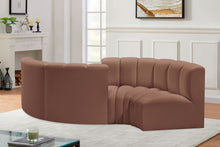 Load image into Gallery viewer, Arc - Faux Leather 4 Piece Curved Modular Sofa
