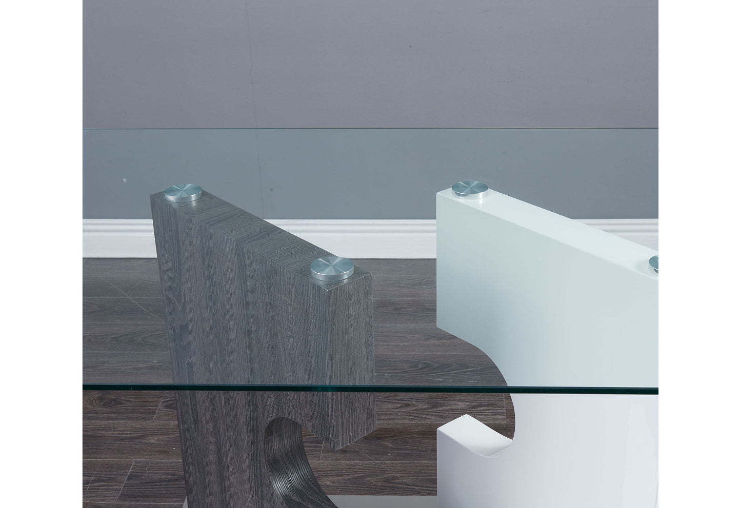 D219 - Dining Table Base - Silver