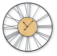 Load image into Gallery viewer, Brockett - Wall Clock - Black / Natural

