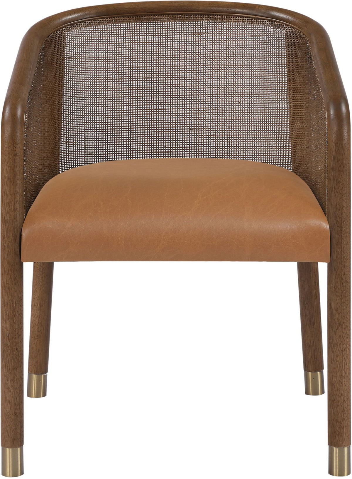Sylvan - Vegan Leather Dining Chair (Set of 2) - Brown Frame