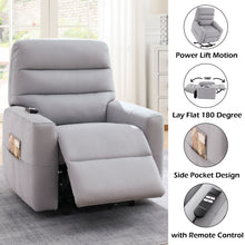 Load image into Gallery viewer, Freddie - Power Motion Recliner With Lift - Gray
