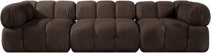 Orin - Velvet Performance Fabric Upholstered 3 Piece Modular Sofa