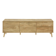 Load image into Gallery viewer, TV Stand Console With Storage Drawers And Cabinets - Walnut
