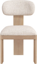 Load image into Gallery viewer, Timbra - Linen Textured Fabric Upholstered Dining Chair (Set of 2) - Natural Base
