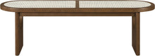 Load image into Gallery viewer, Canovia - Solid Wood And Faux Cane Bench
