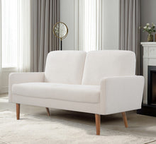 Load image into Gallery viewer, Loveseat Sofa, European Style With Sleek Design, Modern &amp; Vintage Flair, Upholstered 2 Seater Couch

