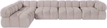Orin - Velvet 5 Piece Modular Sectional