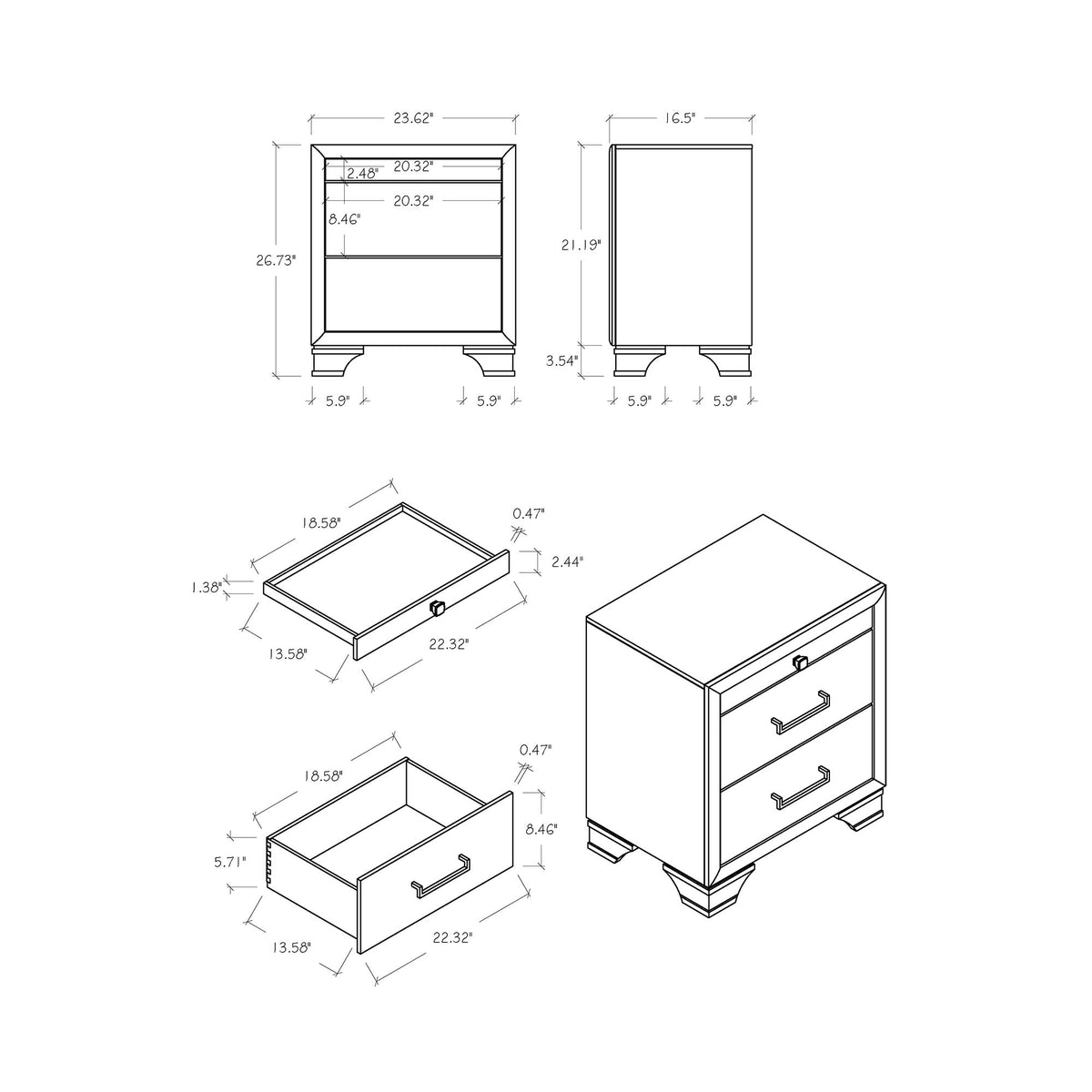 Civic - Nightstand