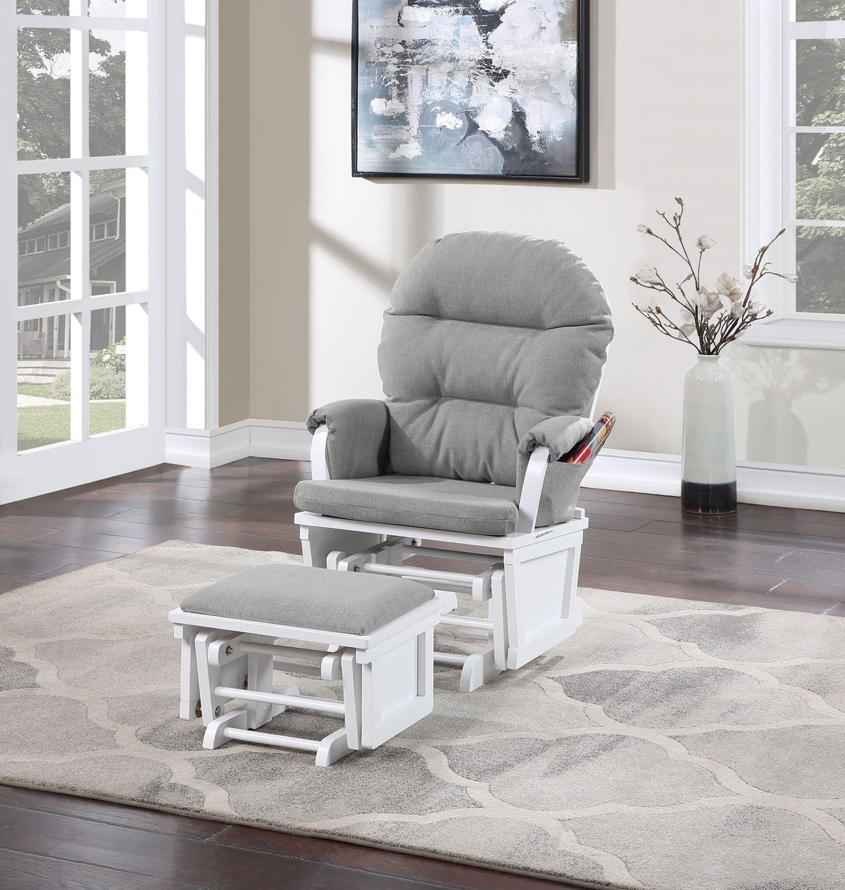 Madison - Glider & Ottoman - Base - Ego Home Furniture