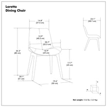 Load image into Gallery viewer, Loretta - Upholstered Dining Chair (Set of 2)
