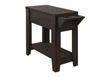 Load image into Gallery viewer, Accent Side Table, Storage, Lamp, Transitional Space-Saving Design
