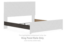 Load image into Gallery viewer, Prendonea - King Panel Rails - Charcoal

