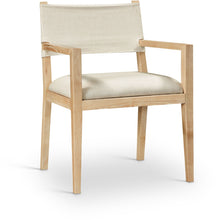 Load image into Gallery viewer, Avon - Linen Textured Performance Fabric Upholstered Dining Arm Chair

