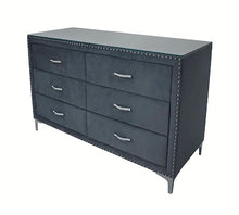 Load image into Gallery viewer, Crown Mark Furniture Lucinda 6 Drawer Dresser in Gray image
