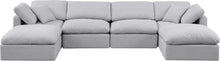 Load image into Gallery viewer, Indulge - Linen 6 Piece Modular Double Chaise Sectional
