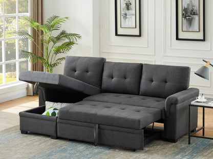Sierra - Reversible Sleeper Sectional Sofa With Storage Chaise - Ego Home Furniture