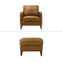 Load image into Gallery viewer, Caspar - Chair &amp; Ottoman - Caramel

