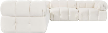 Orin - Velvet 5 Piece Modular Corner Sectional