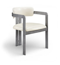 Load image into Gallery viewer, Aurum - Vegan Leather Upholstered Dining Chair With Gray Base (Set of 2)
