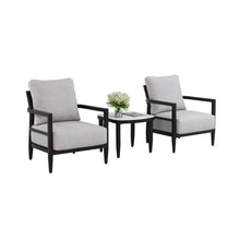 Load image into Gallery viewer, Outdoor Patio Furniture, Chat Set, Sunbrella Cushions And Side Table
