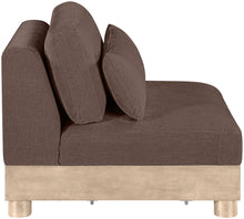 Load image into Gallery viewer, Turin - Chenille Fabric Upholstered Modular Armless Chair - Natural Base
