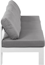 Load image into Gallery viewer, Nizuc - Outdoor Patio 3 Seat Armless Modular Sofa With White Frame
