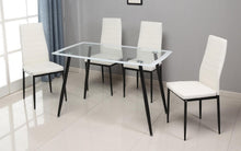 Load image into Gallery viewer, D342 - 5 Piece Dining Room Set (Table, 4 Chairs) - White
