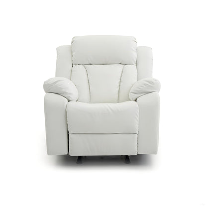 Elegant Rocker Recliner - White