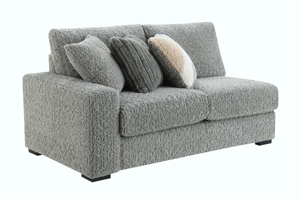 U282 - Corduroy Loveseat - Gray