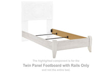 Load image into Gallery viewer, Paxberry - Twin Panel Footboard w/Rails - Whitewash
