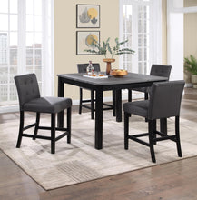 Load image into Gallery viewer, D199 - 5 Piece Dining Room Set (Counter Table, 4 Chairs) - Gray
