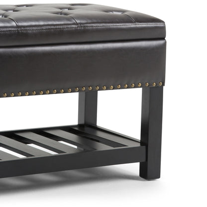 Lomond - Storage Ottoman Bench - Tanners Brown