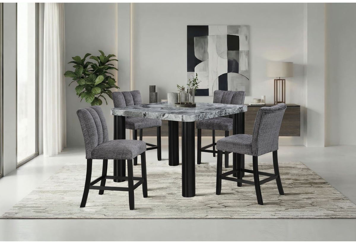D5473BT - Bar Table Base - Black / Gray