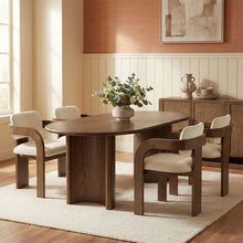 Load image into Gallery viewer, Cedra - Velvet Performance Fabric Upholstered Dining Chair (Set of 2) - Brown Frame
