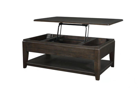 Bellamy Lane - Cocktail Table With Lift Top & Casters - Elm