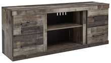 Load image into Gallery viewer, Derekson - LG TV Stand w/Fireplace Option - Multi Gray
