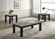 Load image into Gallery viewer, T232 - Melamine Top 3 Piece Table Set (Coffee And 2 End Tables) - Black / Gray

