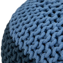 Load image into Gallery viewer, Nikki - Handcrafted Hand Knit Round Pouf
