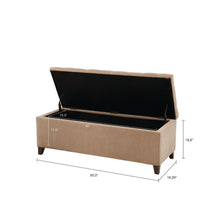 Load image into Gallery viewer, Elegant Design Tufted Top, Soft Close Storage Bench
