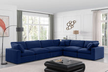 Load image into Gallery viewer, Comfy - 6 Piece Velvet Modular Corner Sectional
