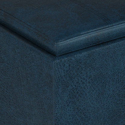 Rockwood - Upholstered Cube Storage Ottoman With Tray - Ego Home Furniture