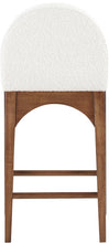 Load image into Gallery viewer, Waldorf - Boucle Stool With Brown Legs

