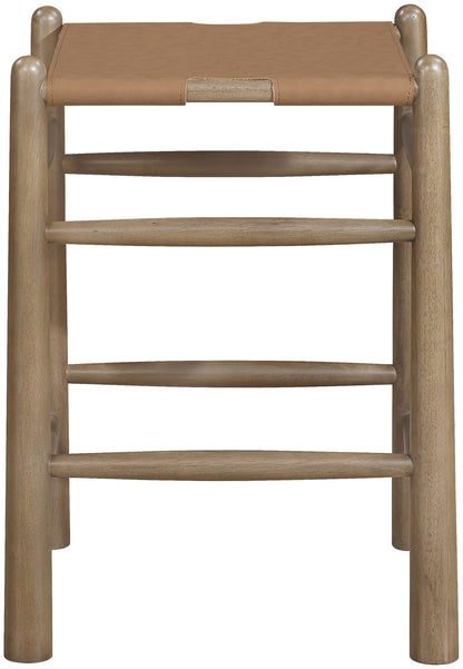 Santos - Backless Counter Stool With Stained Brown Base