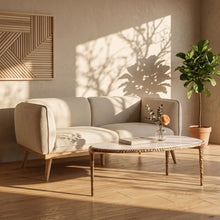 Load image into Gallery viewer, Gild - Aluminum Base And Genuine Marble Top Table
