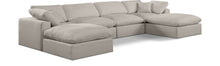 Load image into Gallery viewer, Comfy - 6 Piece Linen Modular Double Chaise Sectional
