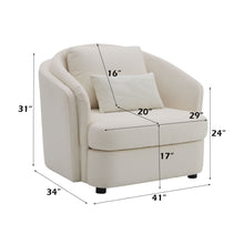 Load image into Gallery viewer, Mariko - 3 Piece Living Room Set Sofa Loveseat Chair - Beige
