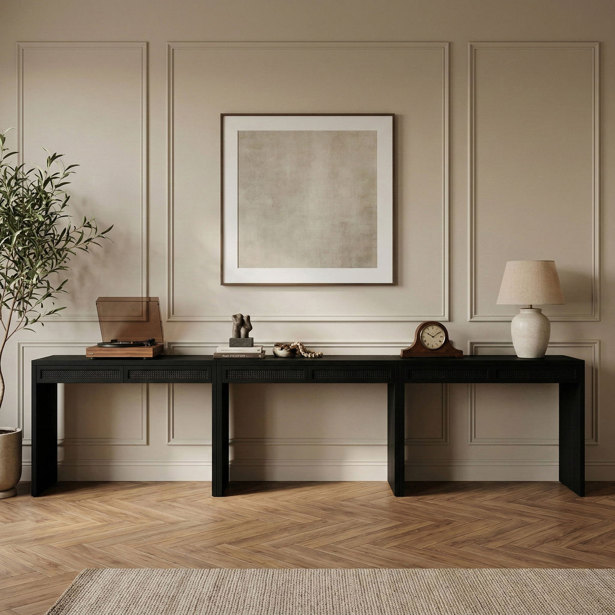 Avro - Solid Wood And Oak Veneer Desk